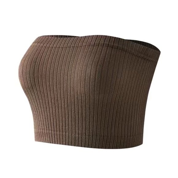 NWOT - Women’s 8pcs Ribbed Stretch Strapless Bandeau Bras (Multi Colored) - Picture 4 of 11